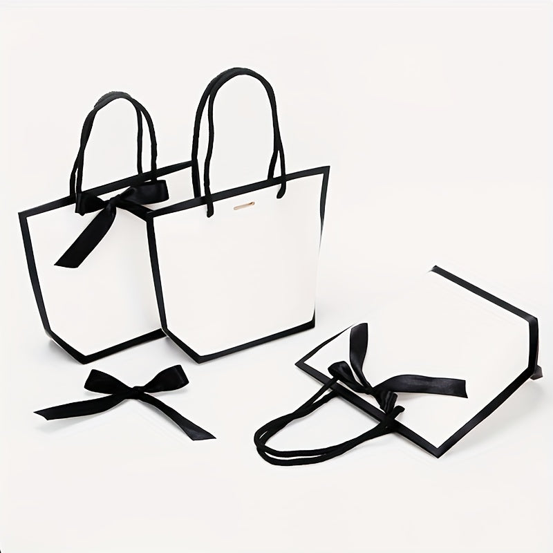 5pcs Party Tote Bags with Handles for Birthdays & Holidays