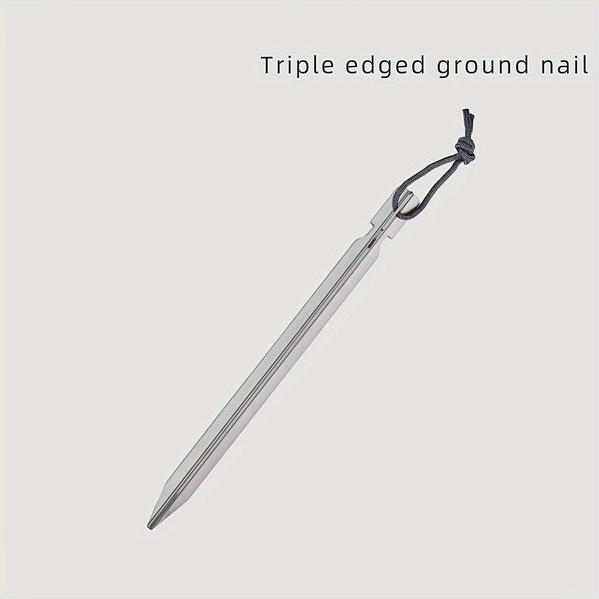 4pcs Outdoor Awning Aluminum Alloy Triangular Ground Nails with Storage Bag