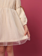 Vintage Style Velvet Long Sleeve Tutu Dress