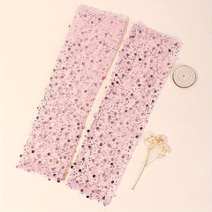 Pink Lace Mesh Sleeve Lightweight Long Arm Sunscreen Sleeve