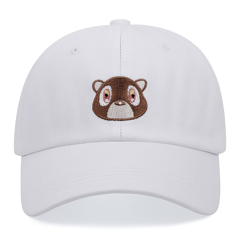 Cartoon Bear Baseball Cap Soft Top Hip hop Dad Hat