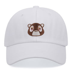 Cartoon Bear Baseball Cap Soft Top Hip hop Dad Hat
