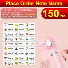Transparent Custom Name Sticker Waterproof Personalized Label Tag