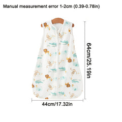 Kids Wrap Towel Soft Knitted Fabric Floral Animal Prints Double Zipper Loose Fit