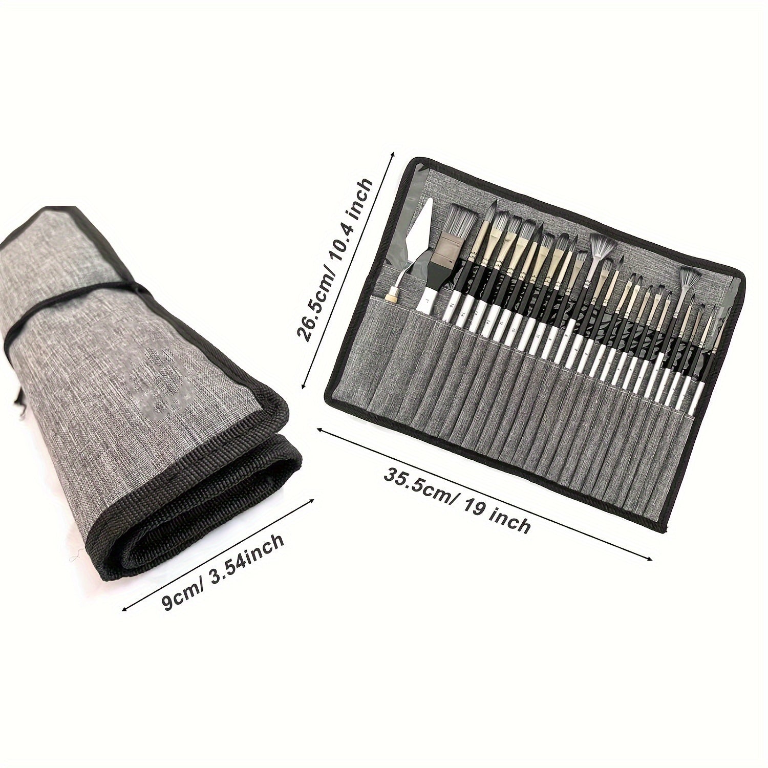 24pcs Expert Series Art Brush Set with Portable Case