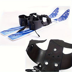 Snow Skiing Pole Set with Bindings for Beginners