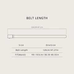 Men's Cowhide Business Casual Leather Belt