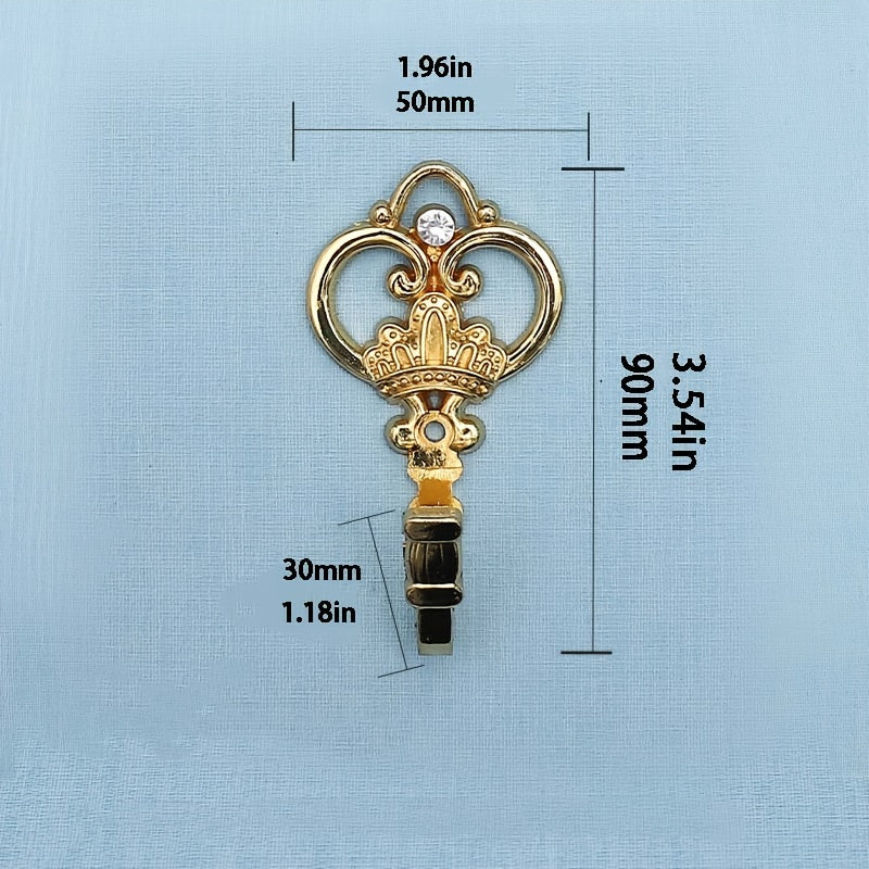 2pcs Vintage Large Curtain Hooks Wall Hanging Coat Hooks Metal Hooks