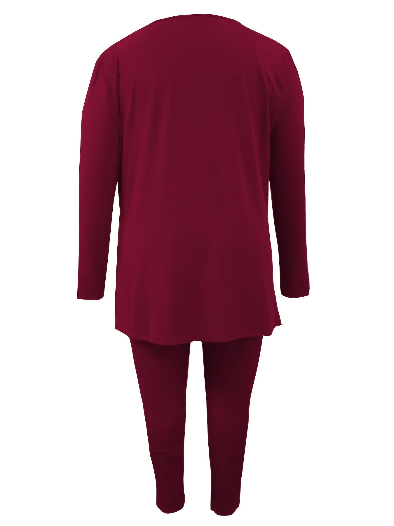  Solid Color Tee & Leggings 2 Piece Set