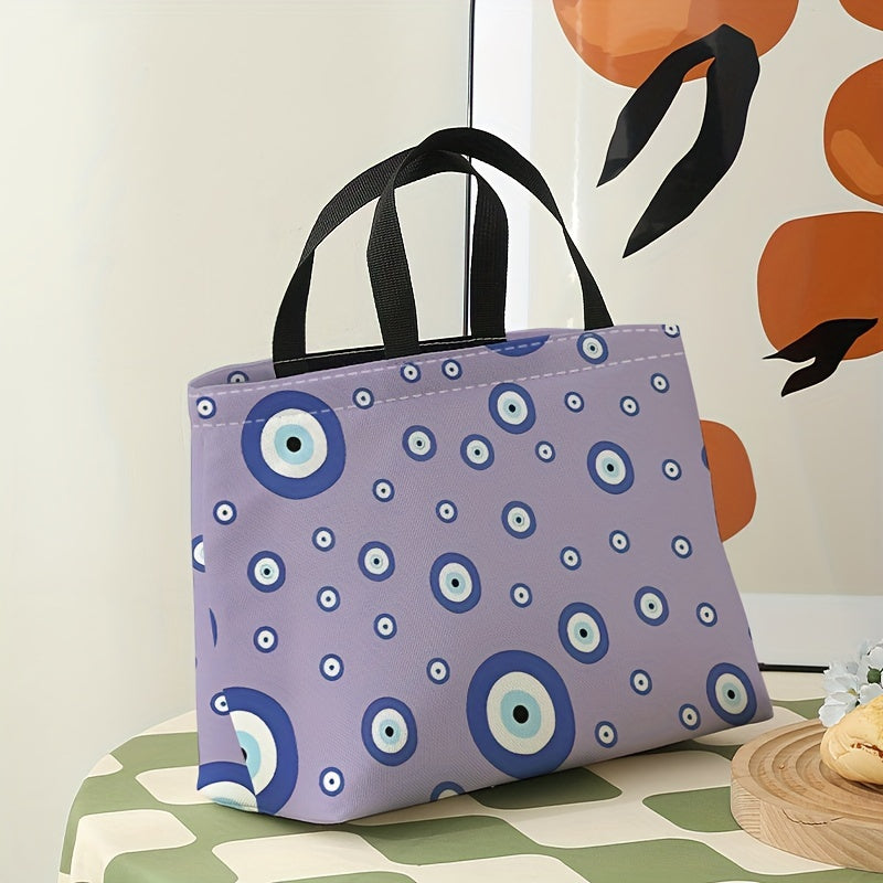 Creative Eyes Printed Lunch Bag Waterproof Insulated Portable Cooler Bag