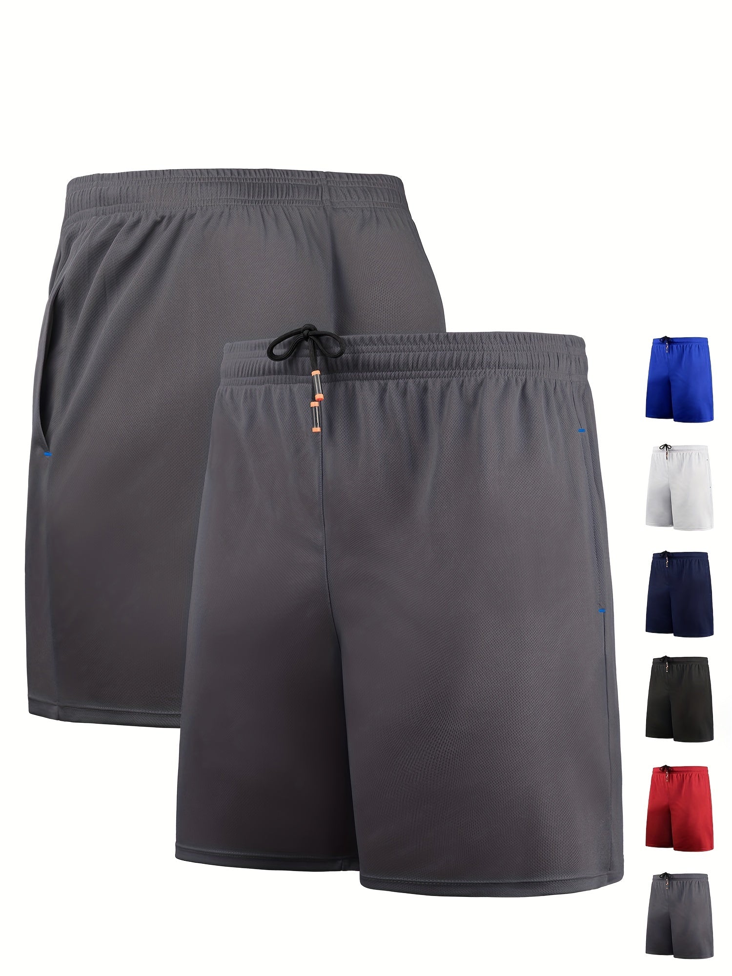 Men's Quick Dry Active Shorts Breathable Drawstring Basketball Workout