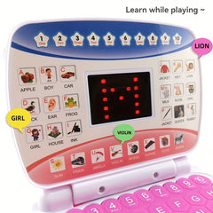 Children's Flip Laptop Toy Learning Machine with Digital Alphabet