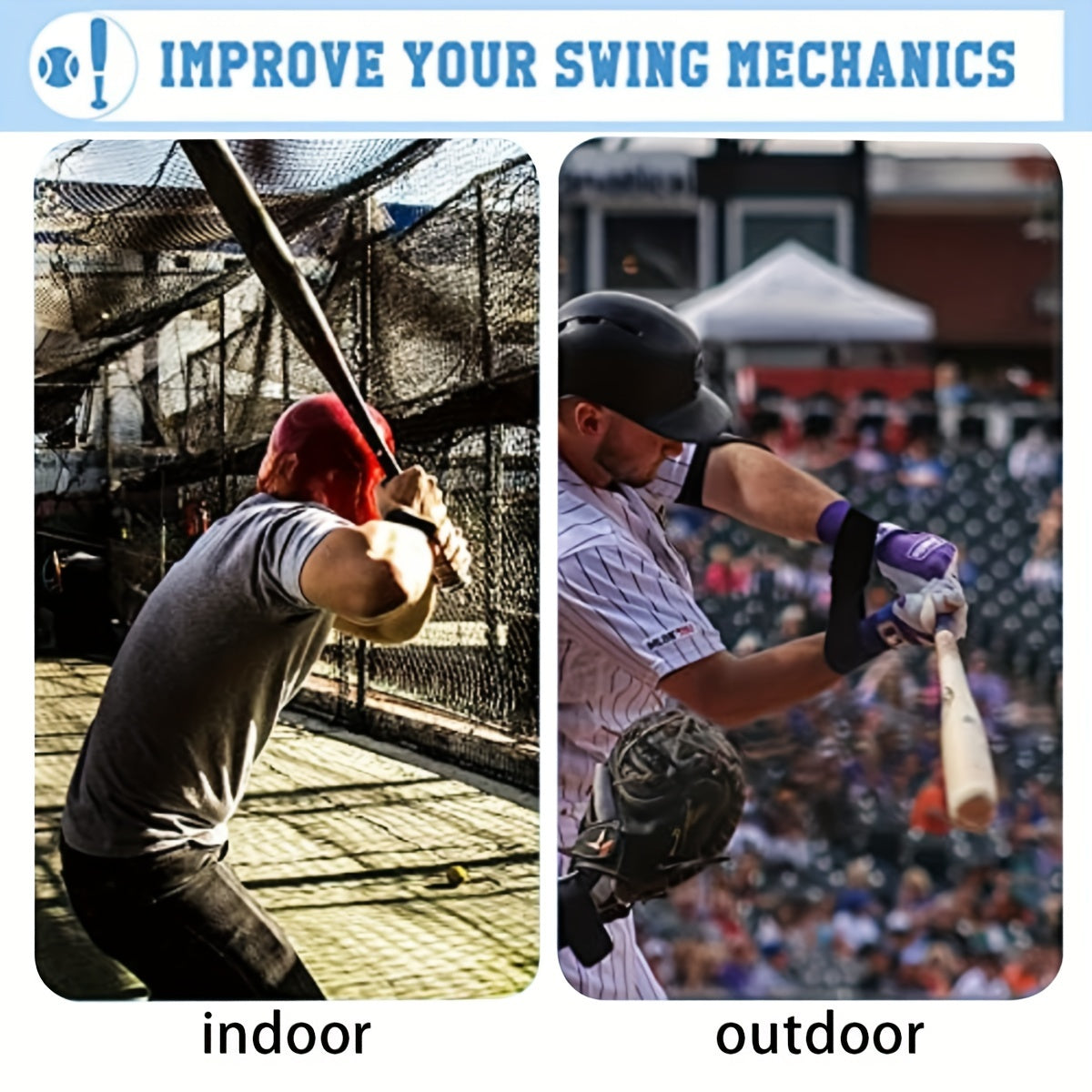 Baseball Swing Training Tape Batting Aid Accessory