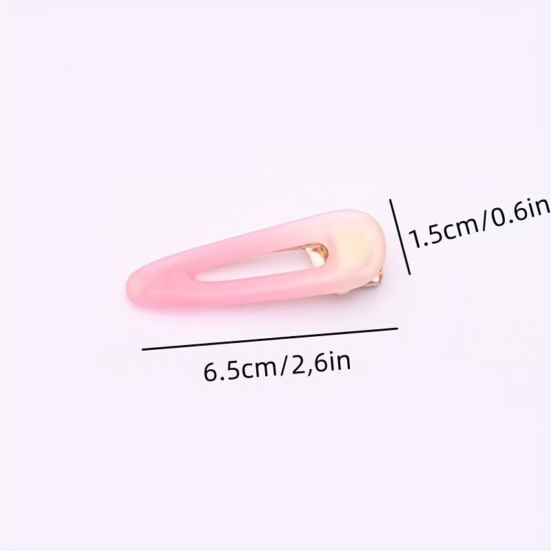 Gradient Duck Billed Heart Hair Clip