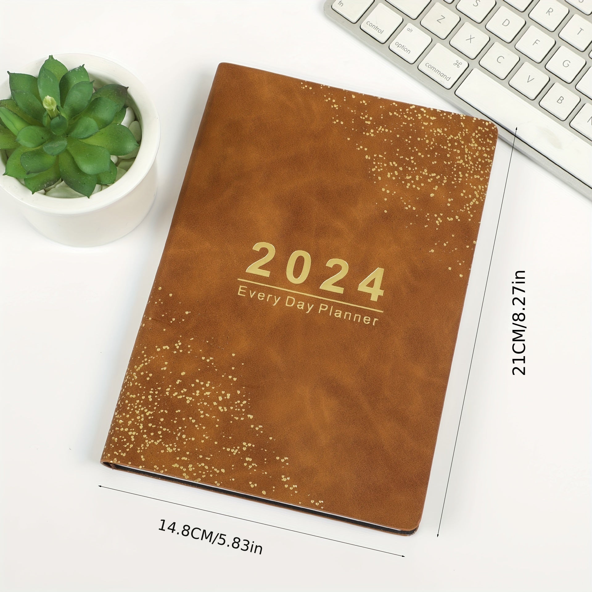 Daily Schedule Book Soft Leather Calendar Book Plan Book