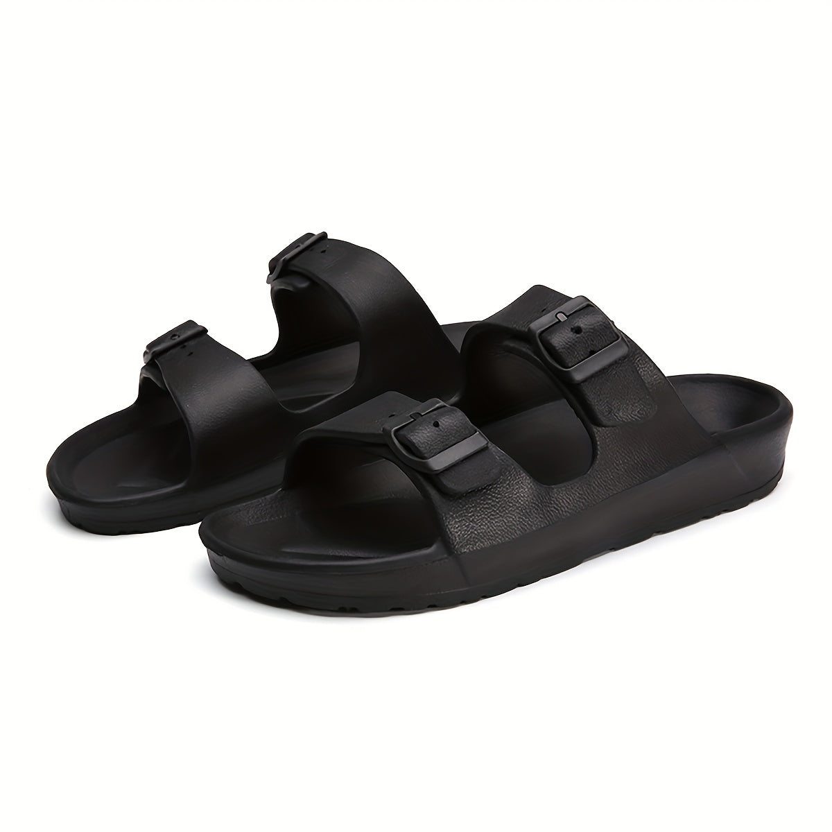 Men's Adjustable Buckle Slippers Non Slip Casual Shoes