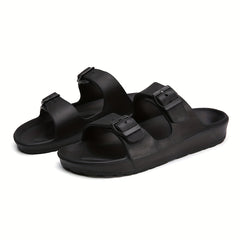 Men's Adjustable Buckle Slippers Non Slip Casual Shoes