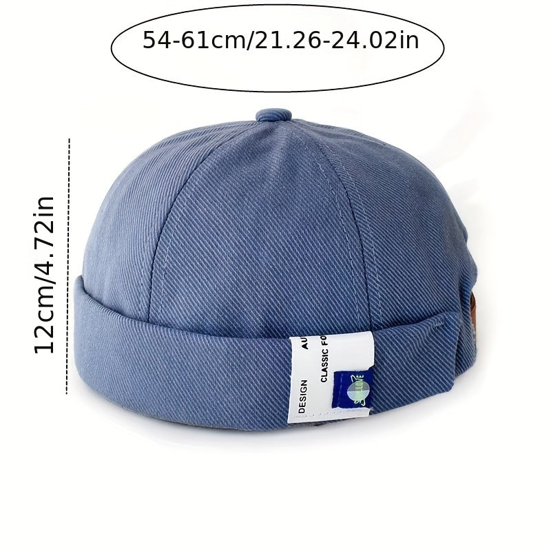 Hip Hop Patched Landlord Hat Female Spring Summer Retro Ruffle Melon Skin Hat