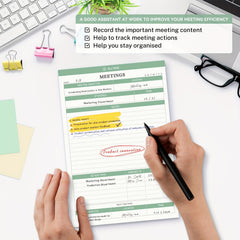 3 Packs Meeting Notes Notepad For Work Meeting Planner Organizer For Office