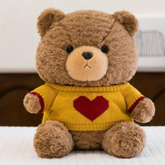 Soft Teddy Bear Sweater Plush Toy for Home Decoration