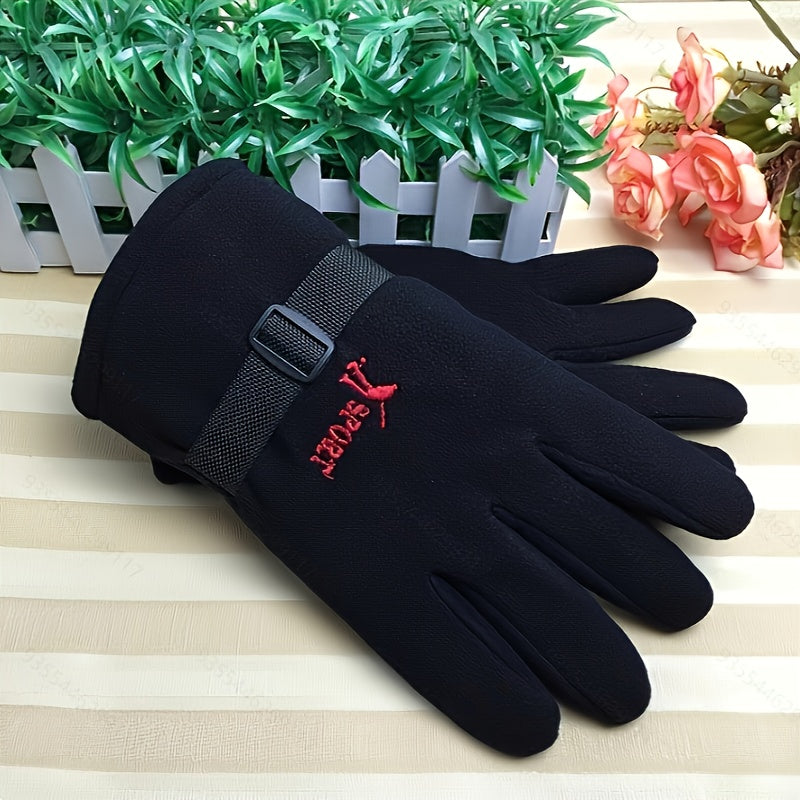 Men's Large Winter Warm Gloves for Outdoor Sports