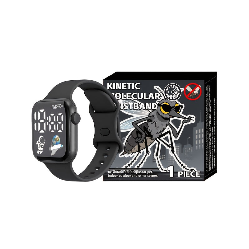 Square Student Sports Astronaut Rocket Electronic Watch