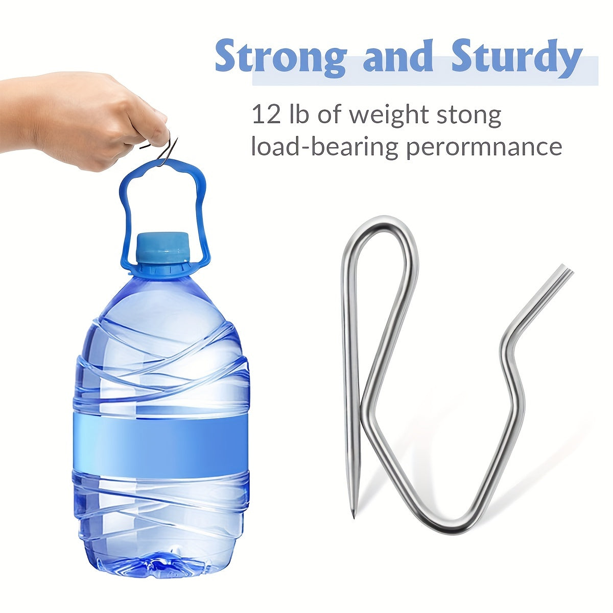 100pcs Stainless Steel Curtain Hooks for Drapes