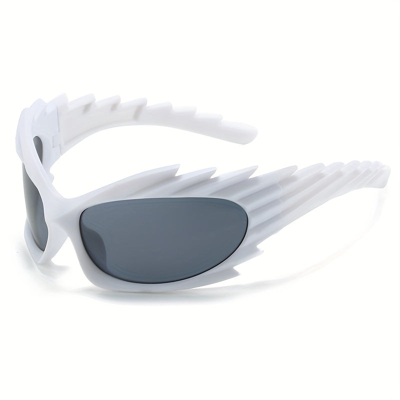 Y2K Wrap Around Sunglasses UV400 Cyberpunk Outdoor Glasses