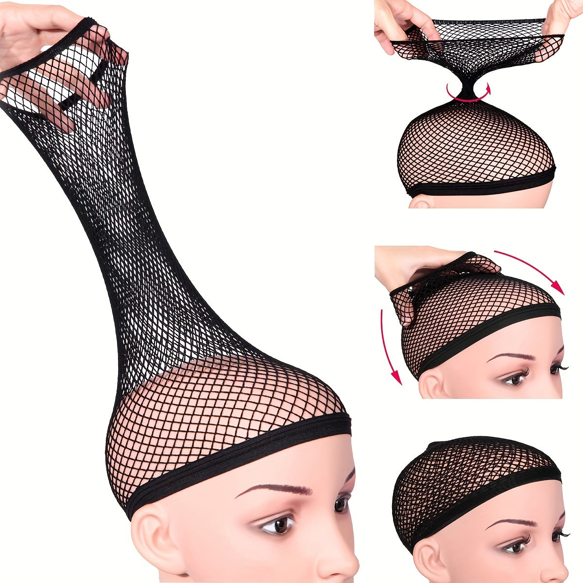 Stretchable Elastic Hair Net Snood Wig Cap