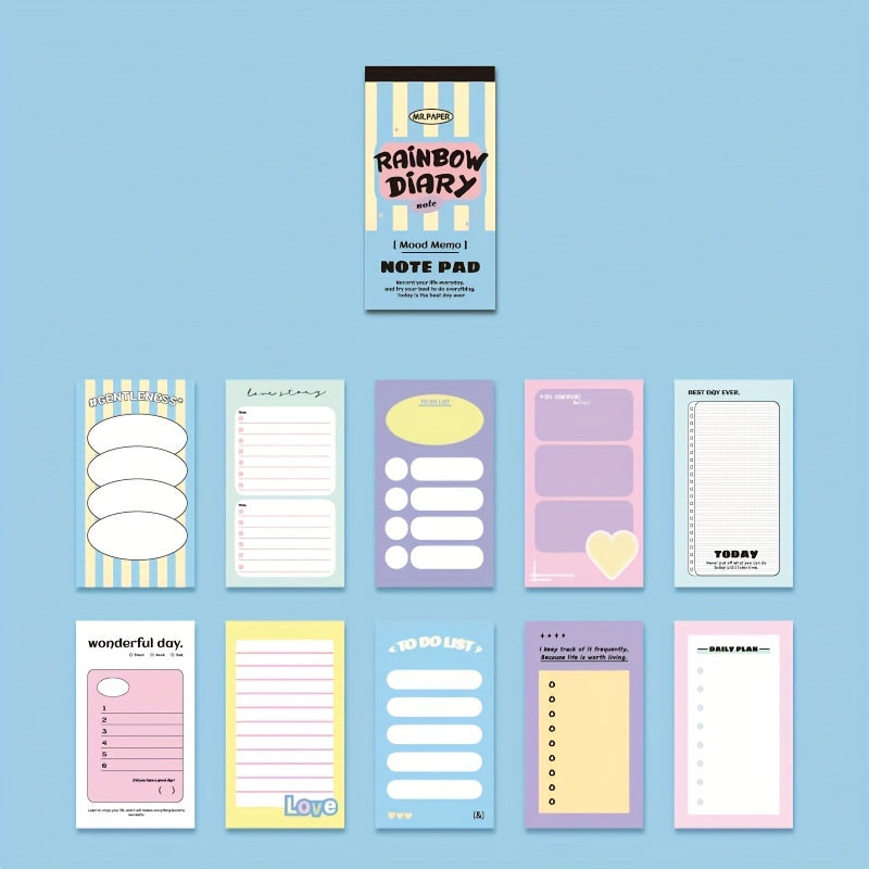 Colorful Plan Series Memo Single - 100 Sheets