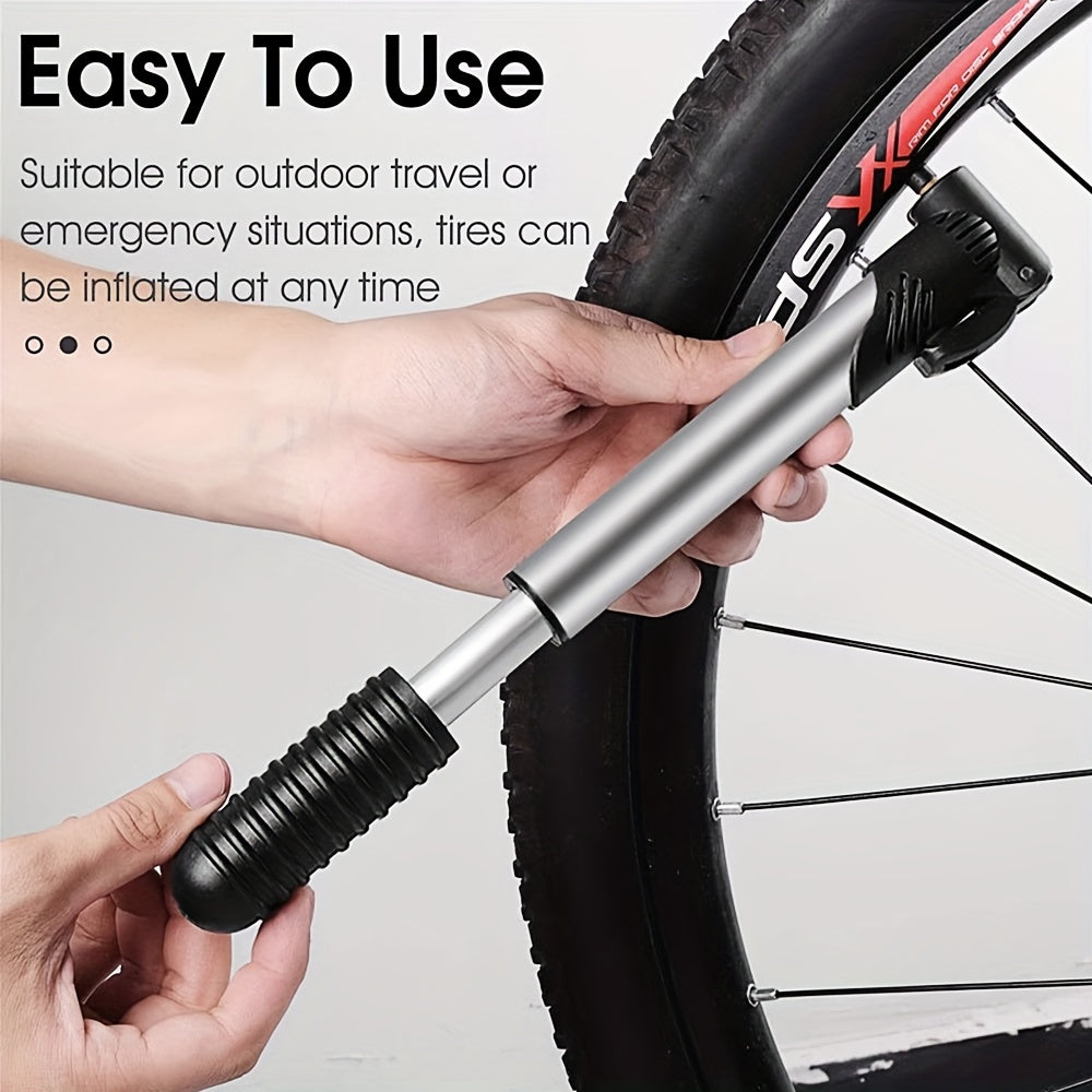 Portable Ball Pump Kit with Needle Nozzle for Bike Basketballs Footballs