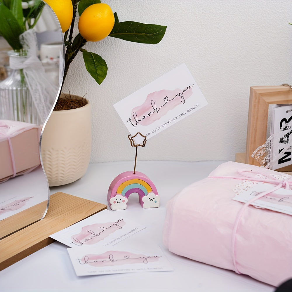 30pcs Thank You Package Gift Packaging Decorative Card Message Card