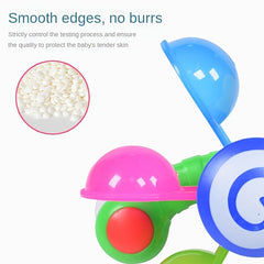 Colorful Waterwheel Bathing Sucker Shower Toy for Kids