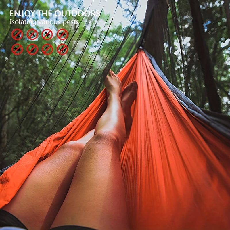 Portable Hammock Bug Net with Zipper for Camping Travel
