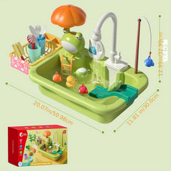 Kitchen Sink Toys with Faucet for Kids