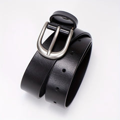Leather Casual Belt Oval Pin Buckle Pants Jeans Belts Plus Size