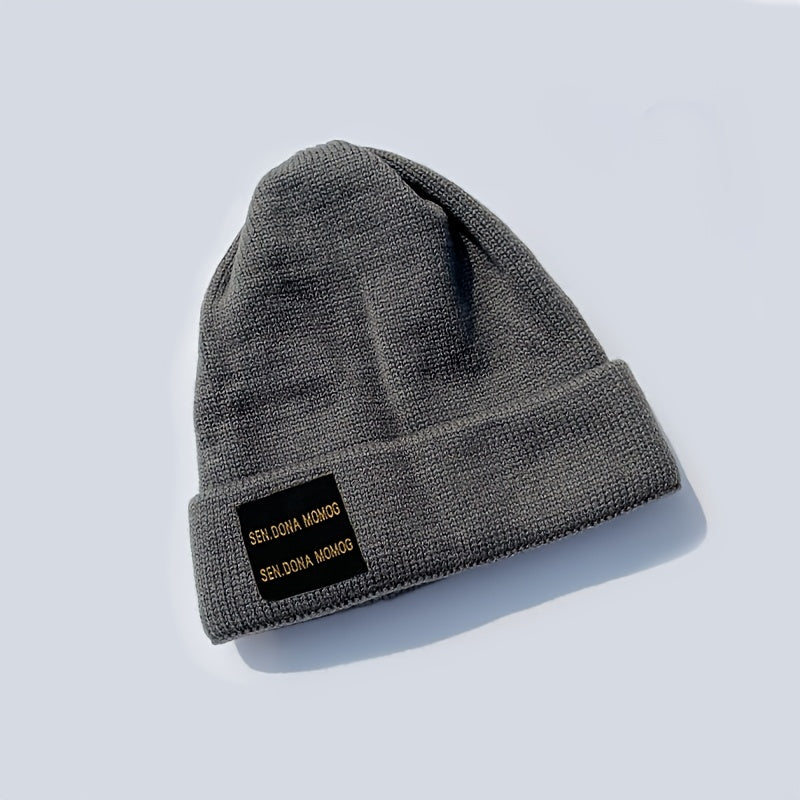 Men's Knitted Woolen Cap for Autumn and Winter