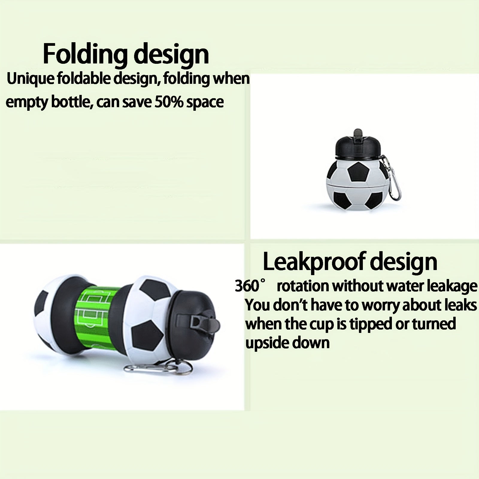 500ml Collapsible Water Bottle - Lightweight & Portable
