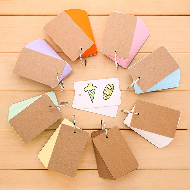 50pcs Double Sided Blank Colorful Card Greeting Card Postcard
