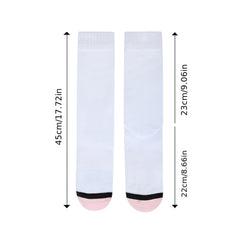 Colorblock Crew Socks Mid Tube Women's Stockings