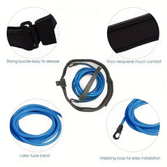Adjustable Swim Training Resistance Belt Elastic Resistance Bands