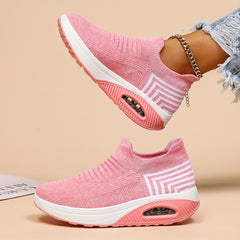 Women's Lightweight Air Cushion Running Shoes Breathable Outdoor Sneakers