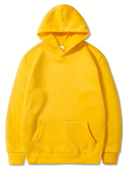 Boys Casual Solid Pullover Hooded Long Sleeve Sweatshirt