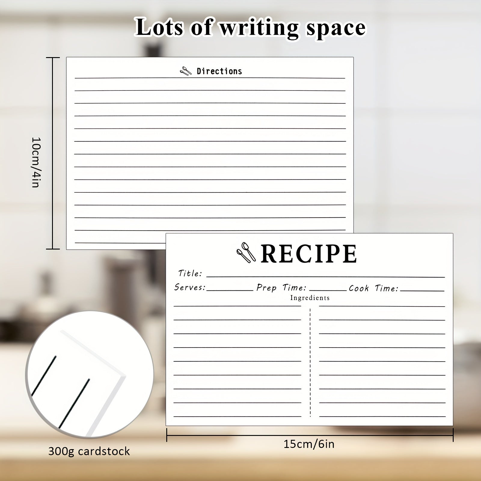 70pcs Recipe Cards Double Sided Blank For Bridal Shower And Wedding