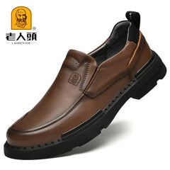 Men's Comfy Loafer Shoes Non-Slip Slip-On Stitch Detail