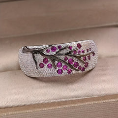 Tree Of Life Zircon Ring For Women & Girls