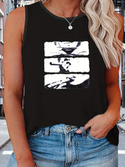  Graphic Print Tank Top for Women