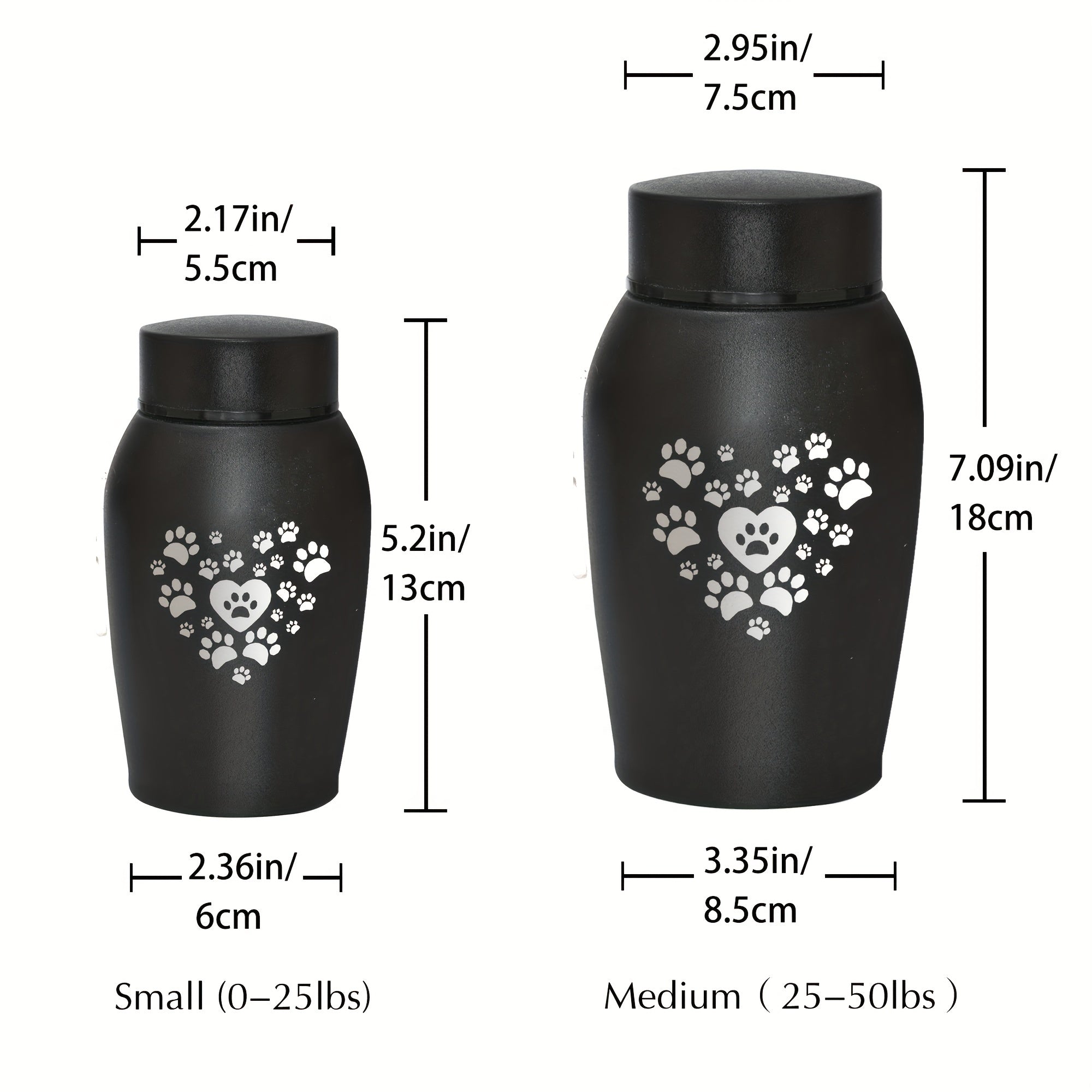 Stainless Steel Pet Urns for Dog and Cat Ashes