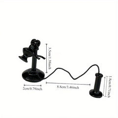 Vintage Wrought Iron Telephone for Dollhouse Props