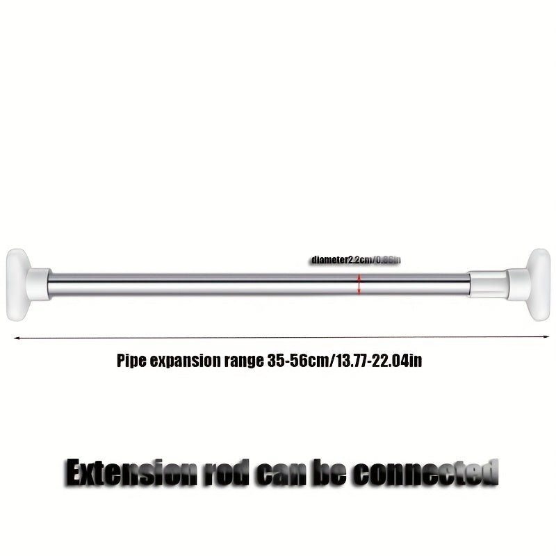 Adjustable Telescopic Stainless Steel Clothes Pole